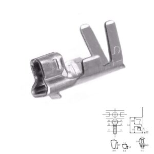 TERMINAL PIN POSTE 2,00mm HEMBRA