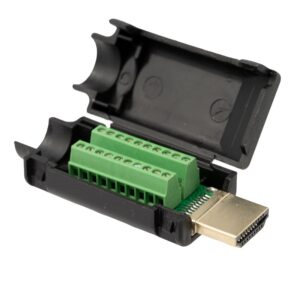 CONECTOR HDMI MACHO 19 PINES CLEMA A TORNILLO