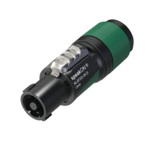 CONECTOR SPEAKON 4P HEMBRA AÉREO Ø6-12mm PA6 NEGRO NEUTRIK