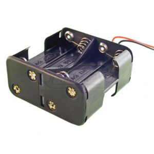 PORTAPILAS 8 PILAS AA DOBLE (4+4) CON CABLE