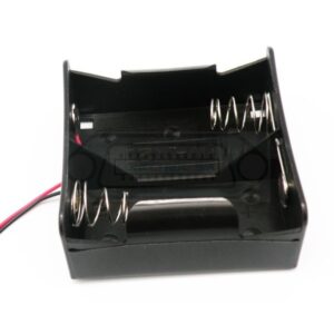 PORTAPILAS 2 PILAS R20 (D) PLANO CON CABLE