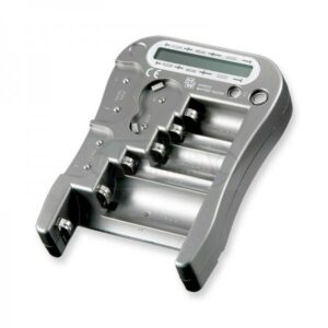 TESTER UNIVERSAL DIGITAL DE PILAS Y BATERÍAS GRIS