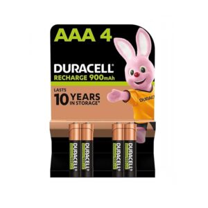 BATERÍAS DURACELL AAA RECHARGE 900mAh 1.2V NiMH PACK 4U