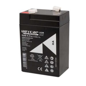 BATERÍA PLOMO AGM HEYCAR 6V 4.5AH