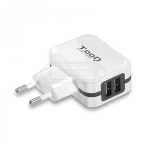 CARGADOR PARED USB x2 5V 3.4A CONTROL AI BLANCO