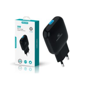 CARGADOR PARED USB-C 20W PD MAXAM NEGRO