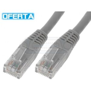 CABLE RJ45 UTP CAT5e M-M GRIS 1m