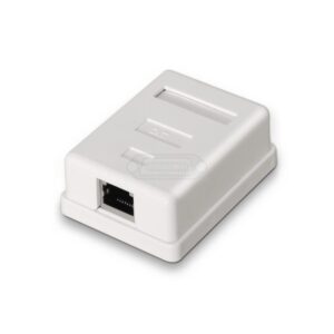 ROSETA SUPERFICIE 1 RJ45 CAT.6 FTP BLANCO