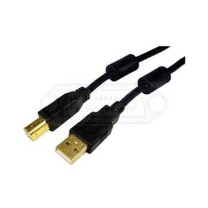 CABLE USB 2.0 TIPO-A/B MACHO/MACHO FERRITA 2m