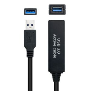 CABLE USB-A 3.0 ALARGADOR M-H AMPLIFICADO NEGRO 15m