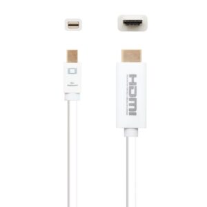CABLE MINI DP A HDMI 2K&4K M-M BLANCO 2M