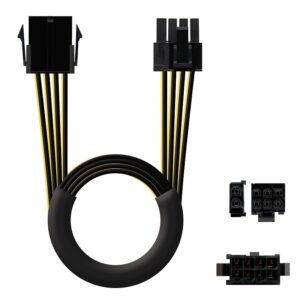 CABLE ADAPTADOR PCI-E MOLEX 8P /H A 8P (6+2)/H 0.5M