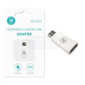 ADAPTADOR LIGHTNING A MICRO USB CARGA BLANCO