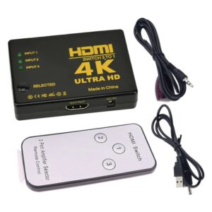 CONMUTADOR HDMI 3 ENTRADAS x 1 SALIDA 4K
