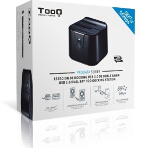DOCKING STATION DOBLE BAHÍA SATA 2.5"/3.5" USB 3.0