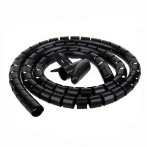 CUBRECABLES FELXIBLE 25MM NEGRO CON APLICADOR 2M