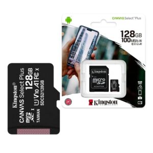 MICRO SDXC 128GB 100MB/S CL10 KINGSTON + ADAPTADOR SD