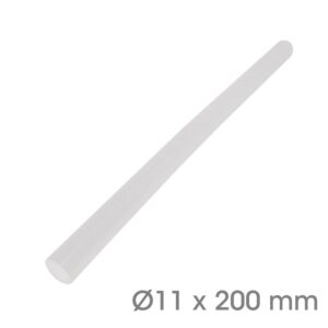 BARRA PEGAMENTO TERMOFUSIBLE Ø11x200mm TRANSPARENTE