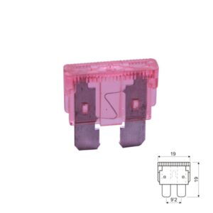 FUSIBLE LAMINADO 19MM COCHE 4A ROSA