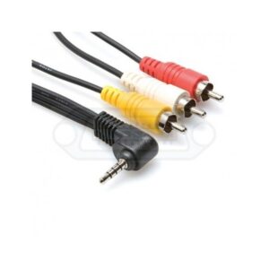 CABLE AV X3 RCA A JACK 3.5" 4 POLOS 1.8M