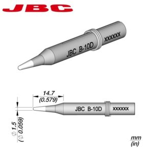 PUNTA SOLDADURA JBC B-10D Ø1.5mm