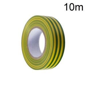 CINTA AISLANTE ADHESIVA 10m VERDE-AMARILLA