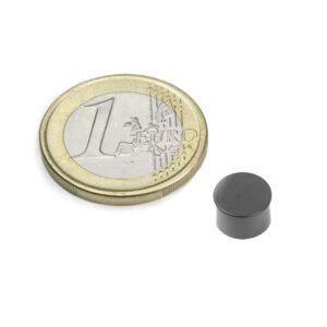IMÁN MAGNÉTICO CILINDRO NEGRO Ø5mm ALTO 5mm