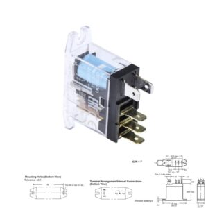 RELÉ DE POTENCIA OMRON G2R-1-T DC 12V (1Co) 10A FASTON