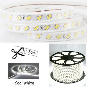 TIRA LED BLANCO FRIO AC 220V 10mm METRO