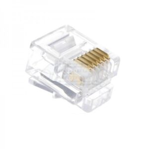 CONECTOR TELEFÓNICO RJ12 MACHO 6P/6C
