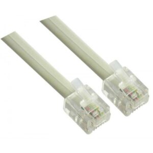 CABLE TELEFÓNICO RJ-11 6P4C M/M 4,5M.