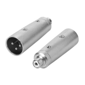 ADAPTADOR XLR 3P MACHO - RCA HEMBRA