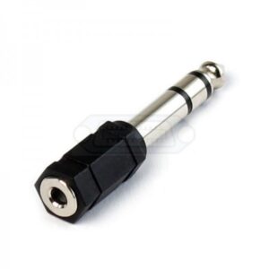 ADAPTADOR JACK 6.3mm MACHO ESTÉREO - JACK 3.5mm HEMBRA ESTÉREO