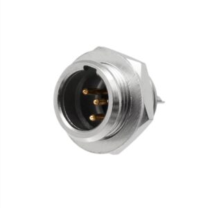 CONECTOR MINI XLR 4P MACHO CHASIS ROSCA