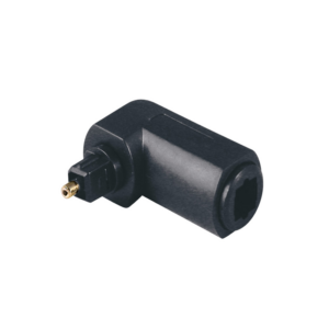 ADAPTADOR ÓPTICO DIGITAL (TOSLINK) MACHO - HEMBRA ACODADO 90º