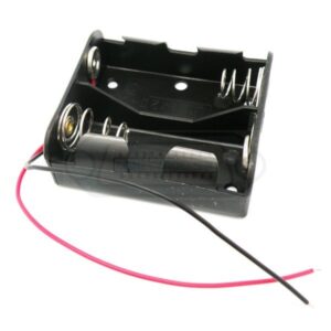 PORTAPILAS 2 PILAS R14 (C) PLANO CON CABLE