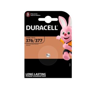 PILA BOTÓN DURACELL 376/377 ÓXIDO DE PLATA 1.55V PACK 1U