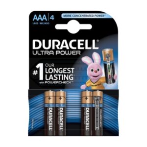 PILA DURACELL ULTRA POWER LR03 (AAA) 1.5V ALCALINA PACK 4U