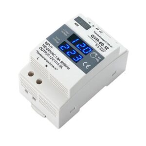 FUENTE CARRIL DIN 12VDC 4.5A 54W DISPLAY QYR-60 BLANCO