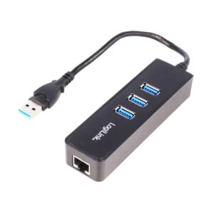 HUB USB 3.0 DE 3 PUERTOS + ADAPTADOR GIGABIT ETHERNET