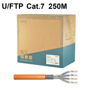 BOBINA CABLE S/FTP CAT7 RÍGIDO NARANJA 250m