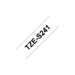 CINTA SUPER ADHESIVA BROTHER 18mm NEGRO/BLANCO 8m