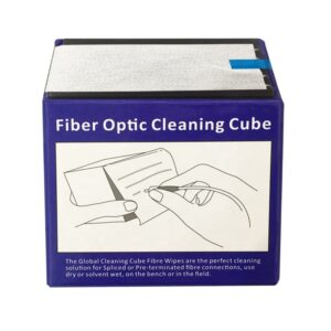 CUBO LIMPIEZA PARA FIBRA ÓPTICA 5x10.8cm 100 TOALLITAS