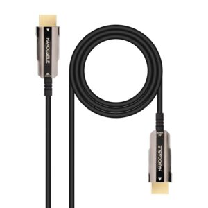 CABLE HDMI 2.0 AOC HIBRIDO M-M 4K@60Hz 18GBPS NEGRO 10m