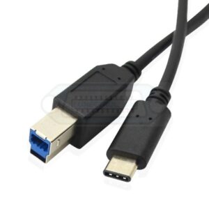 CABLE USB TIPO-C a USB-B 3.0 MACHO-MACHO 1m