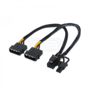 CABLE ADAPTADOR MOLEX 6+2P HEMBRA A 2 MOLEX 4P MACHO