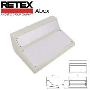 CAJA CONSOLA RETEX ABOX 3 (268x117.5x185mm) PLÁSTICO GRIS