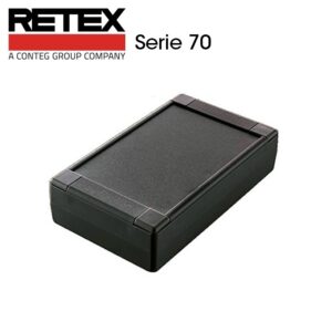 CAJA UNIVERSAL ABS RETEX SERIE 70 (220x145x80mm) NEGRA