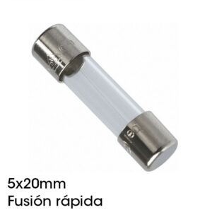 FUSIBLE CRISTAL 5x20mm RÁPIDO 2A 250V HOMOLOGADO