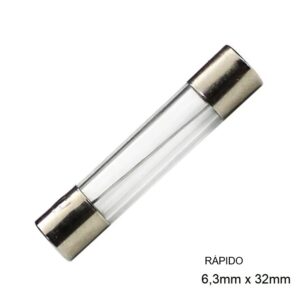 FUSIBLE CRISTAL 6.3x32mm RÁPIDO 20A 250V HOMOLOGADO
